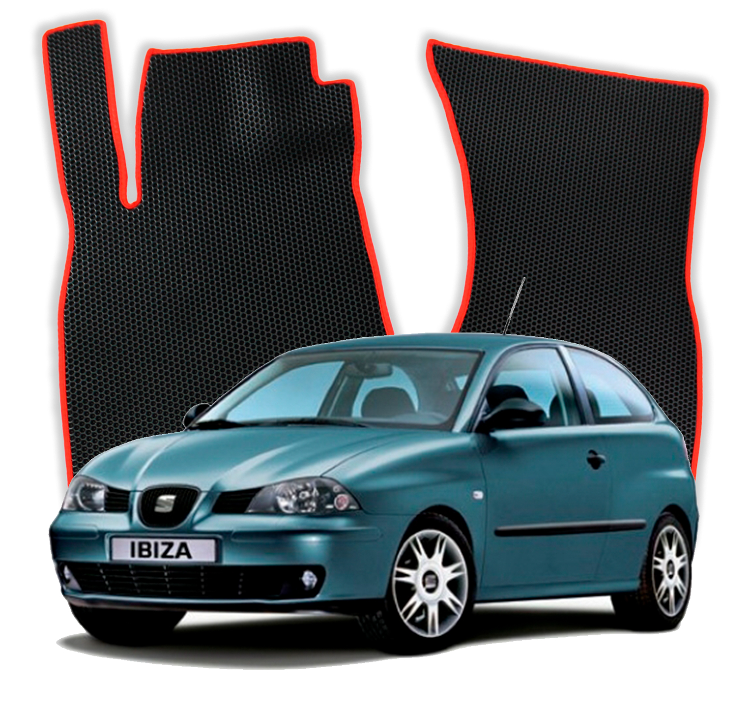 OMEVO EVA Fußmatten für Seat Ibiza 6L 3 gen Kompakt 5 Türer (2002-2008)