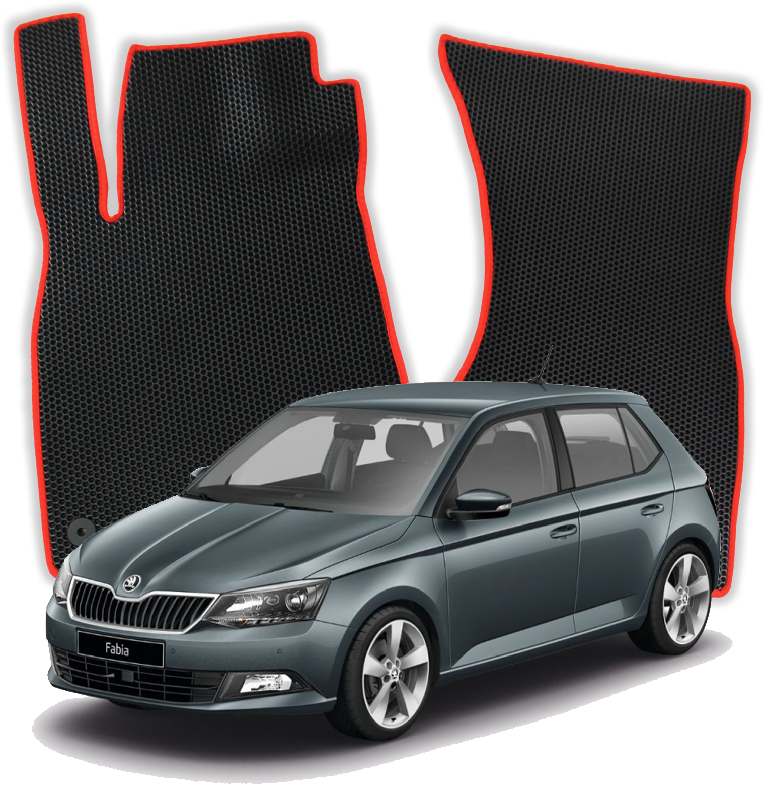 OMEVO EVA Fußmatten für Škoda Fabia 3 gen Kompakt 5 Türer (2014-2022)