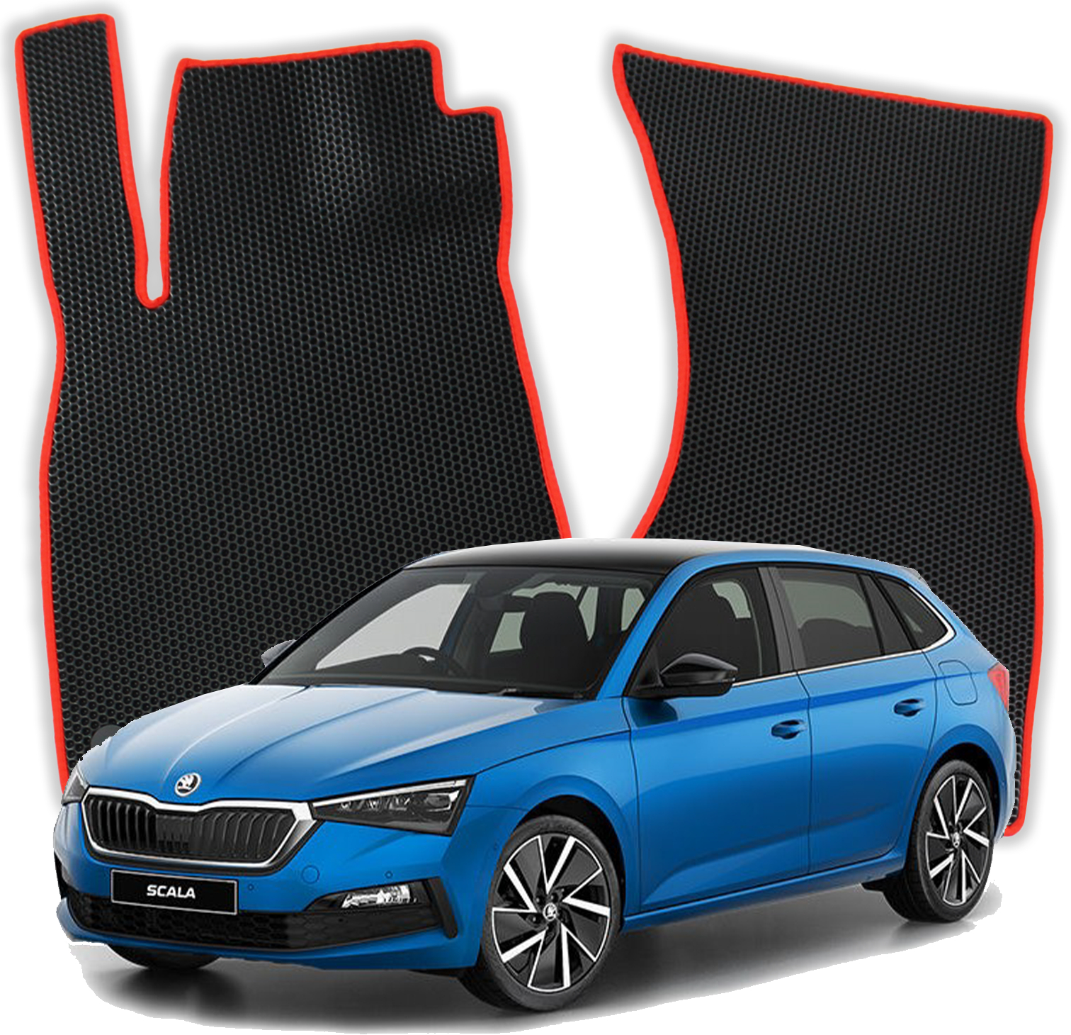 OMEVO EVA Fußmatten für Škoda Scala 1 gen Kompakt 5 Türer (2019-2024)