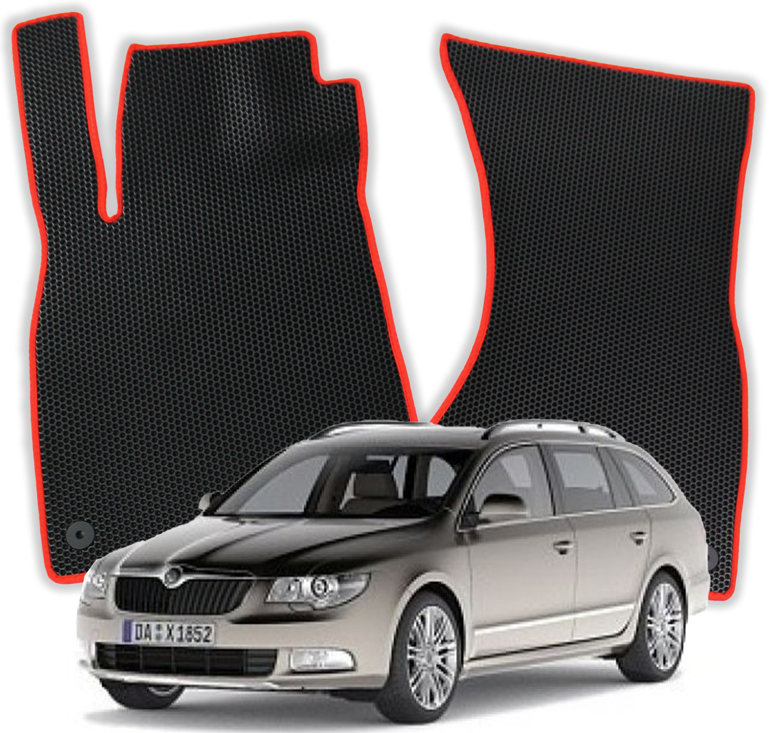 OMEVO EVA Fußmatten für Škoda Superb B6 2 gen Kombi (2008-2015)