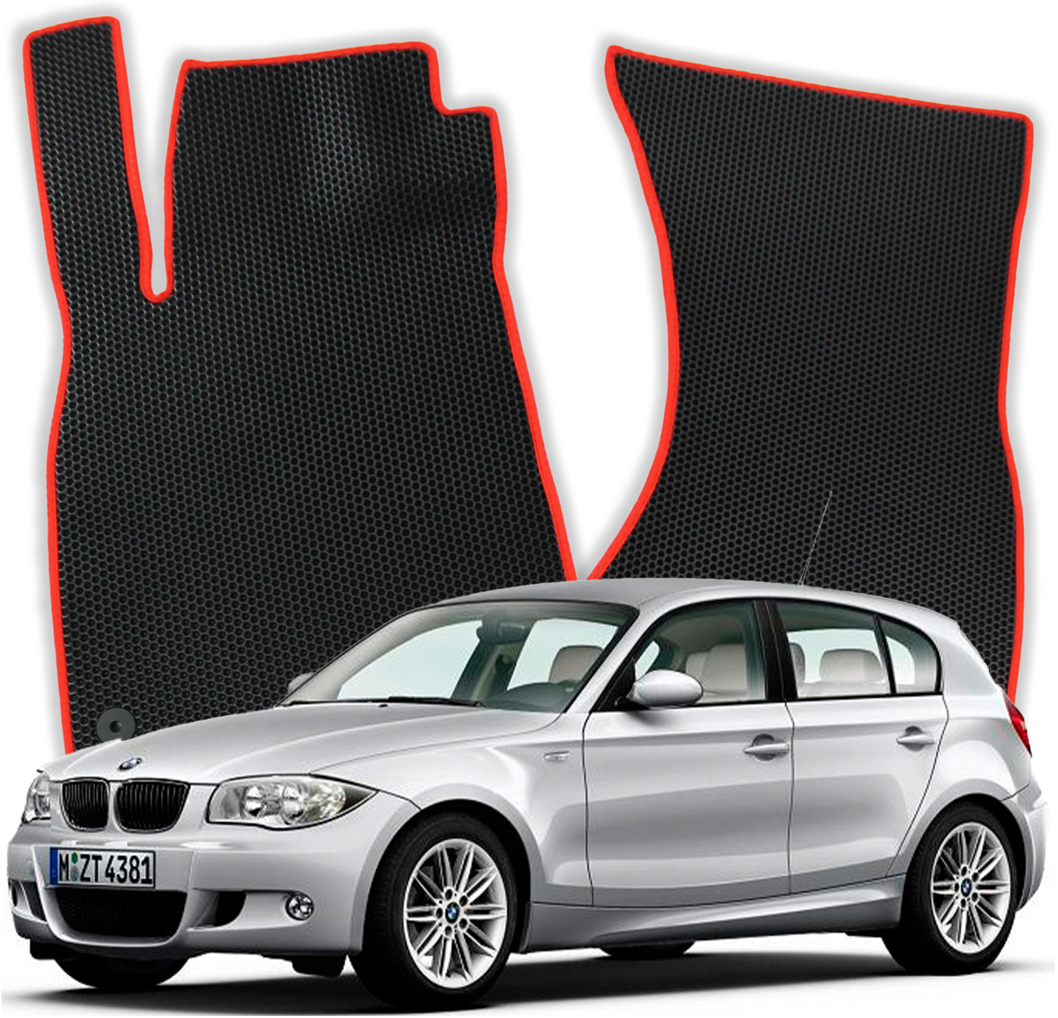 OMEVO EVA Fußmatten für BMW 1 E87 1 gen Kompakt 5 Türer (2004-2011)