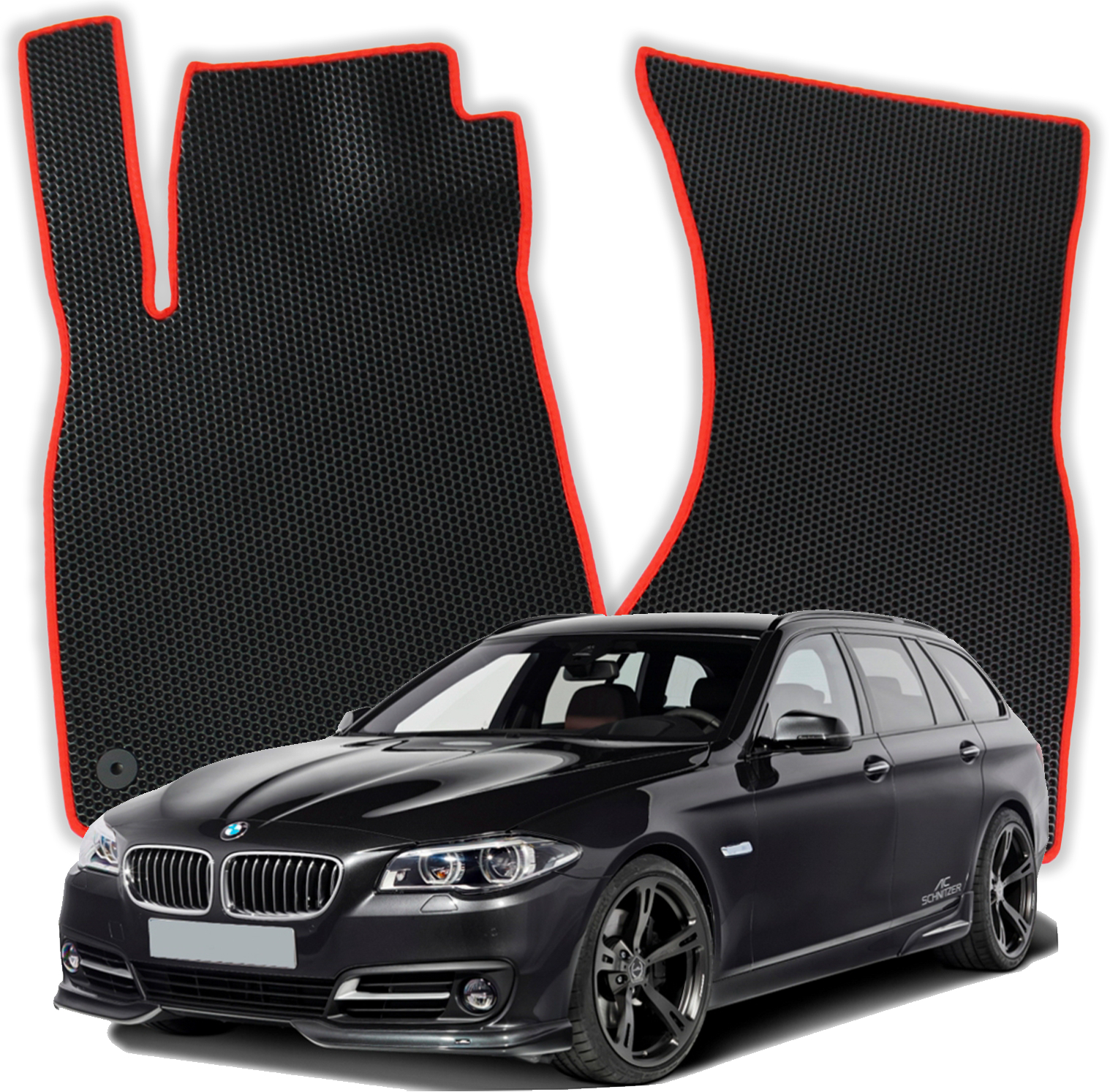 OMEVO EVA Fußmatten für BMW 5er F11 6 gen Kombi (2010-2017)