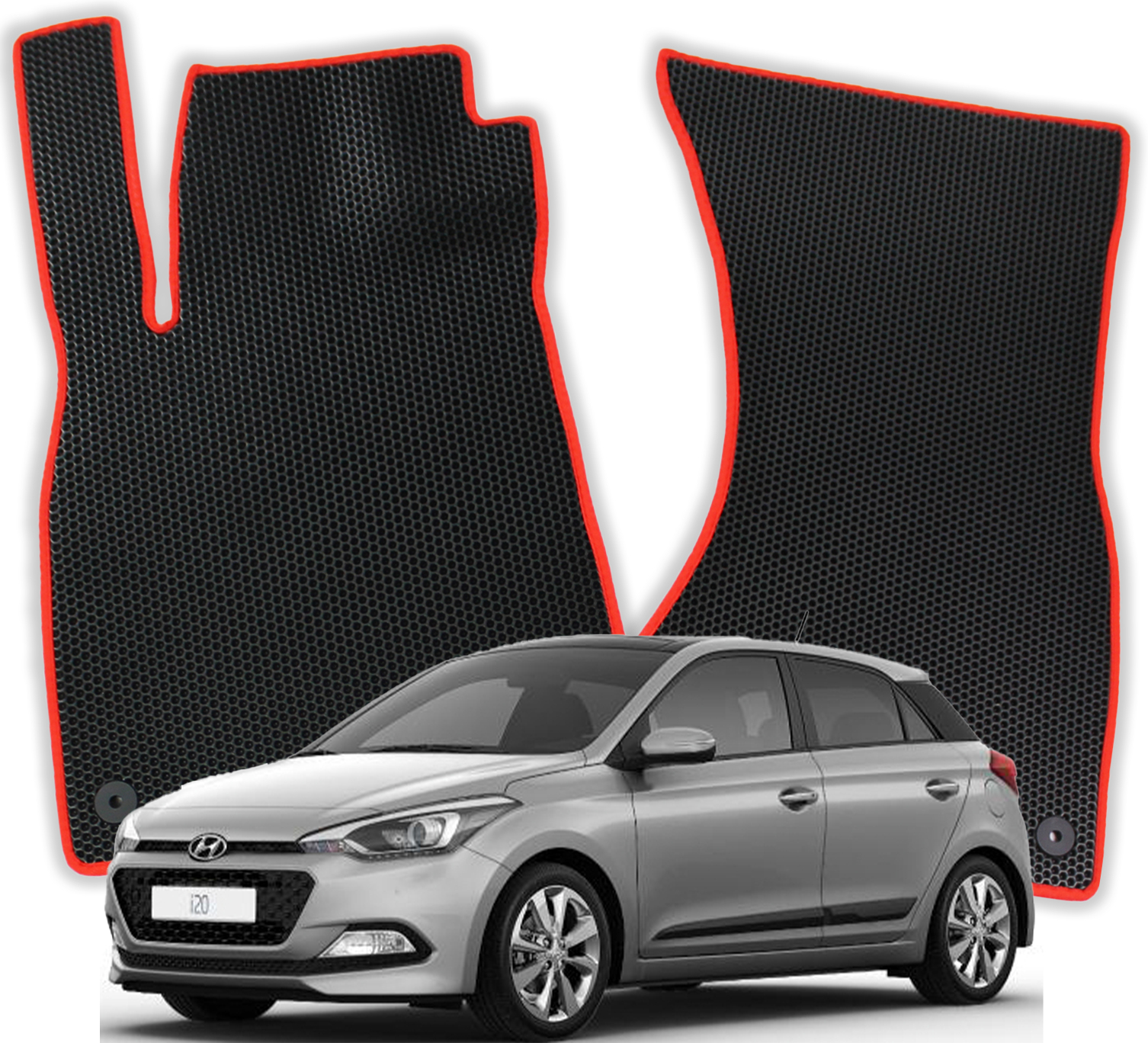 OMEVO EVA Fußmatten für Hyundai I20 2 gen Kompakt 5 Türer (2014-2020)