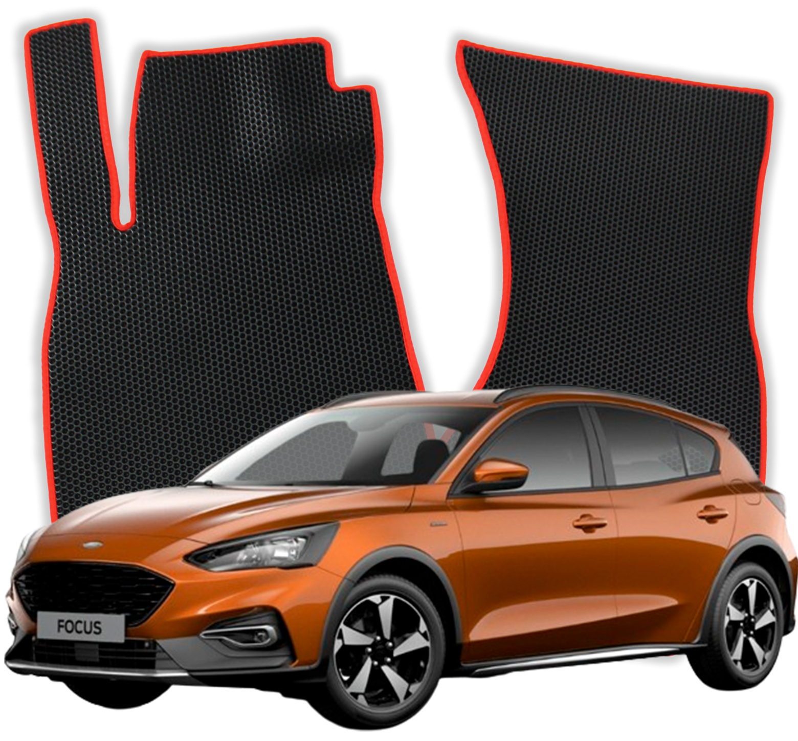OMEVO EVA Fußmatten für Ford Focus 4 gen Kompakt 5 Türer (2018-2025)