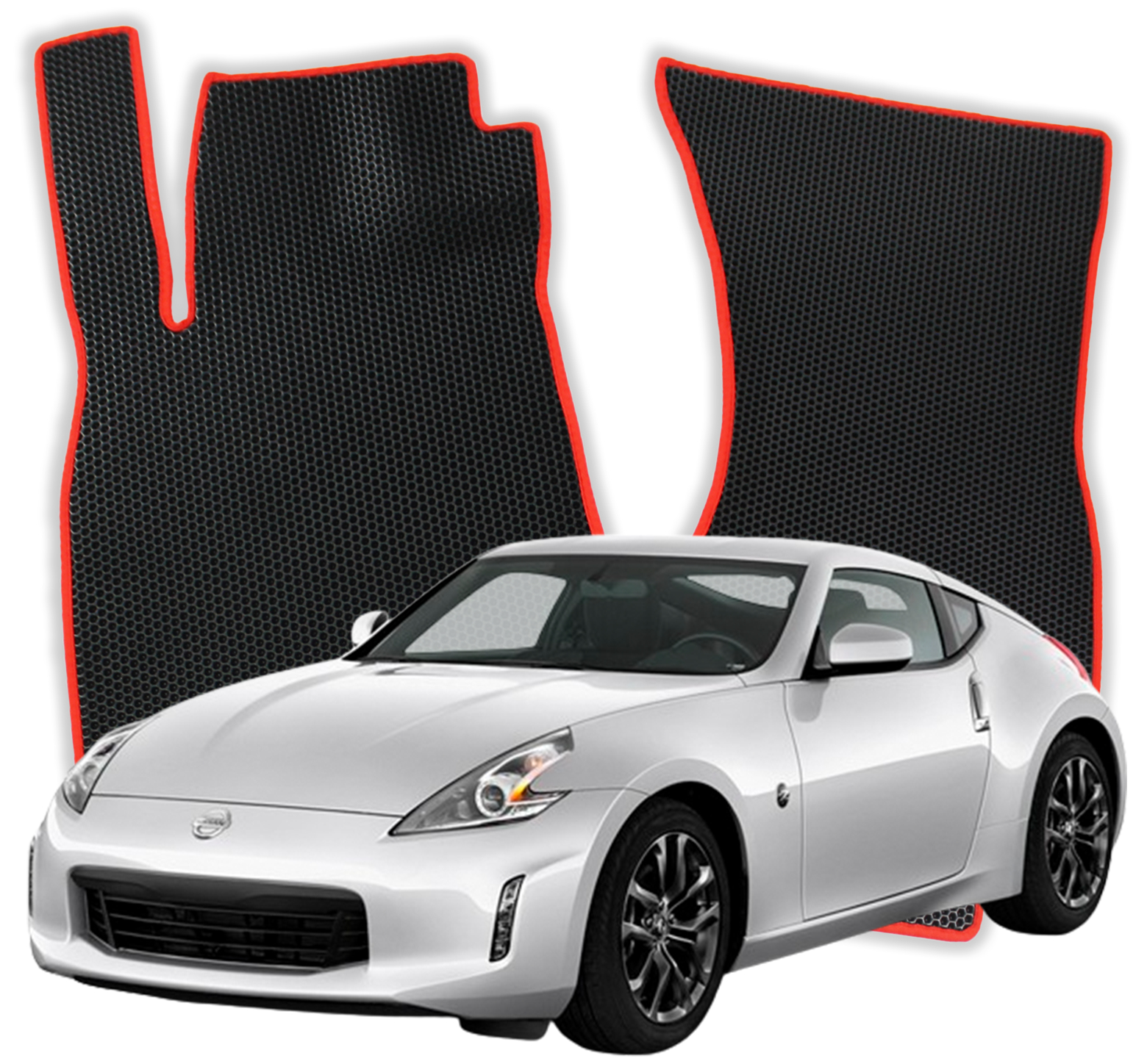 OMEVO EVA Fußmatten für Nissan 370Z 1 gen Coupe 3 Türer (2009-2020)