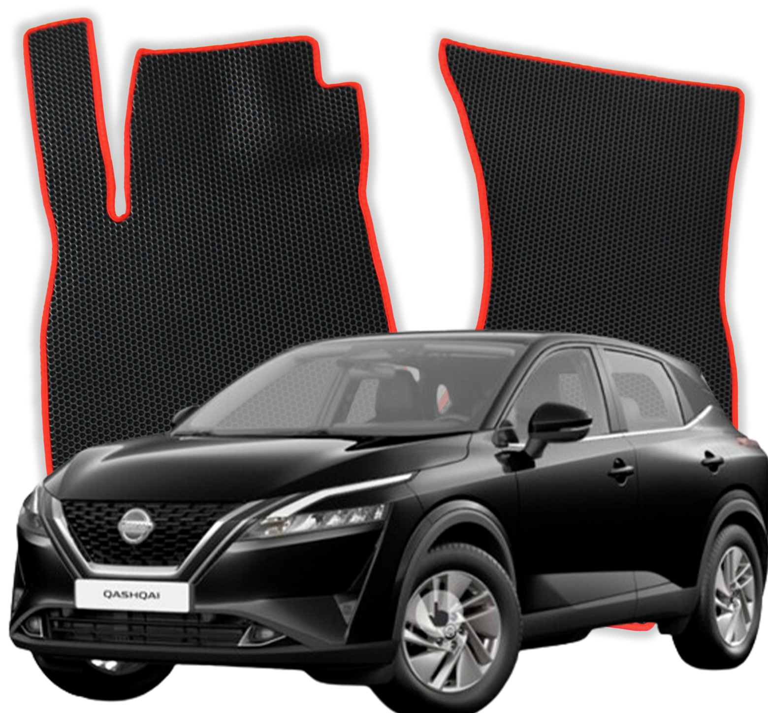 OMEVO EVA Fußmatten für Nissan Qashqai N-Connecta J11 2 gen SUV (2013-2021)