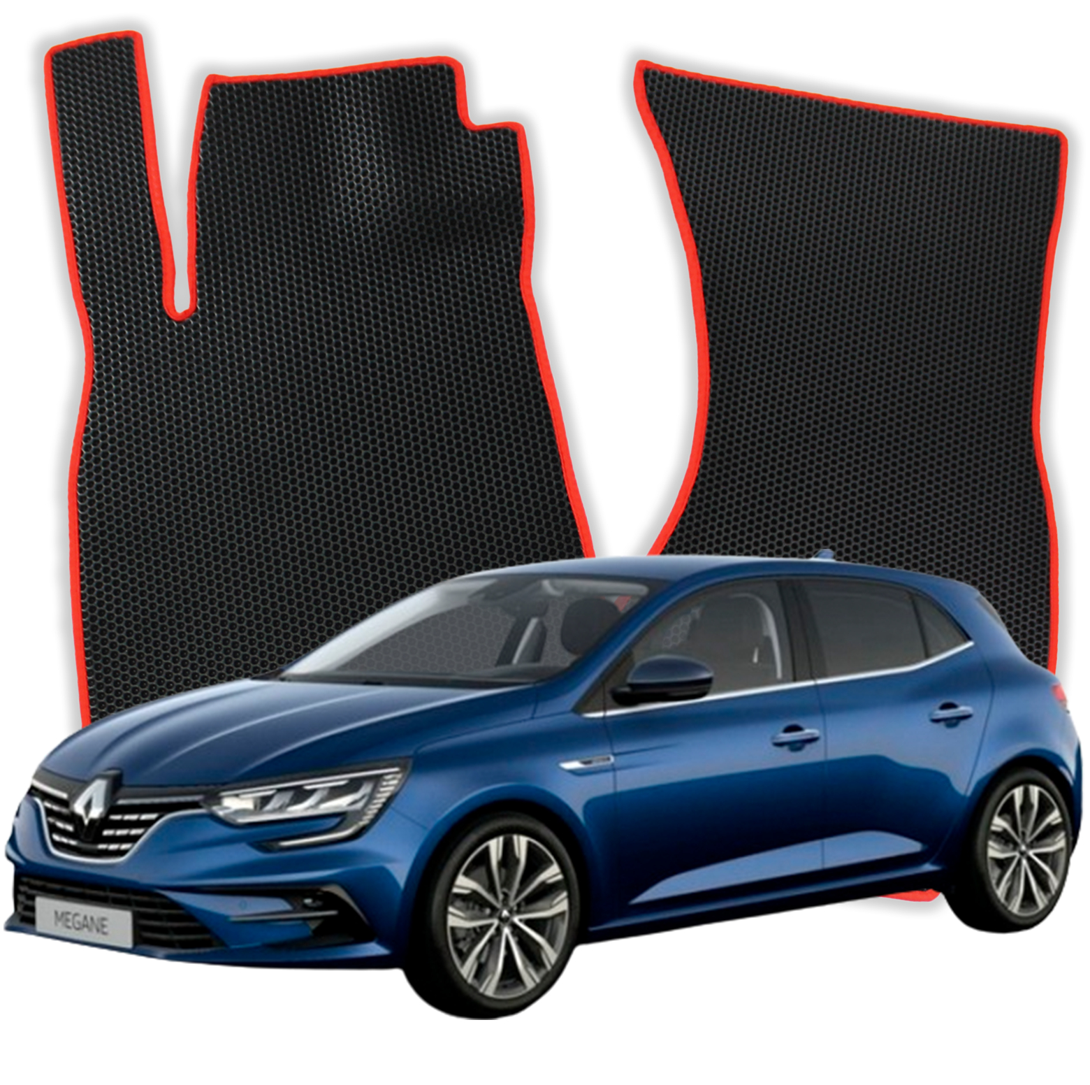 OMEVO EVA Fußmatten für Renault Megane 4 gen Kompakt 5 Türer (2016-2024)
