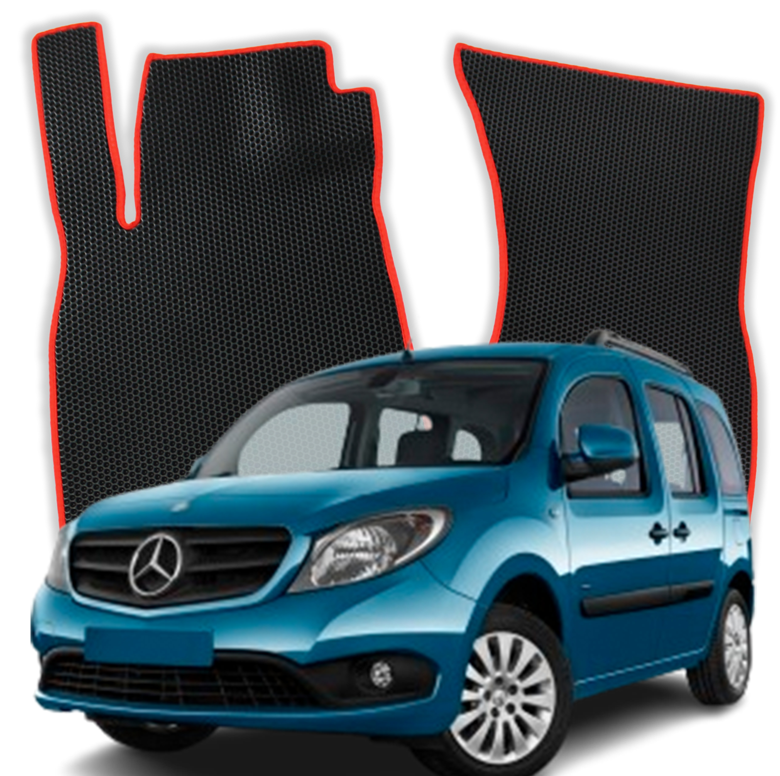 OMEVO EVA Fußmatten für Mercedes-Benz Citan W415 1 gen Kombi (2012-2022)