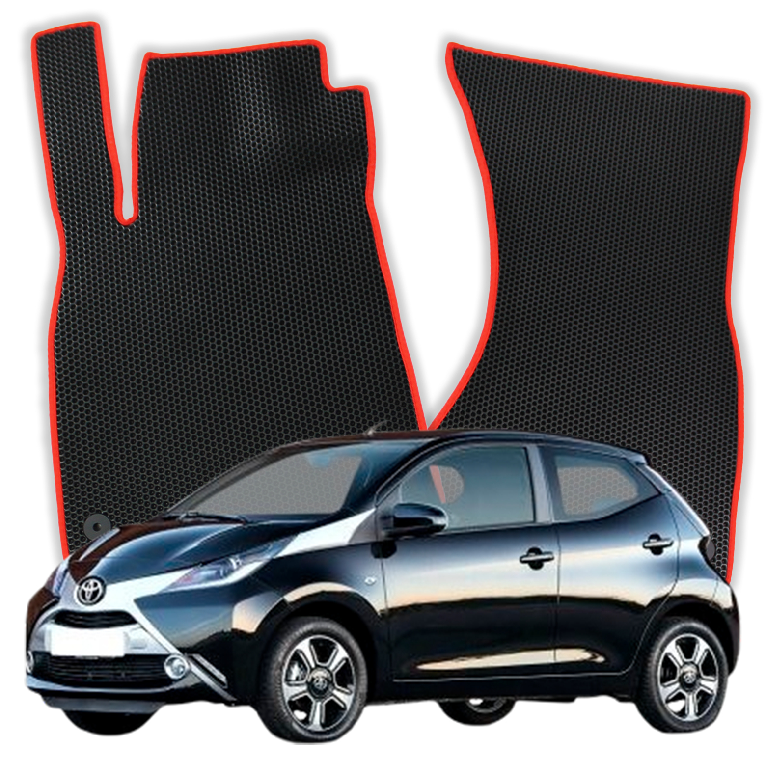 OMEVO EVA Fußmatten für Toyota Aygo AB40 2 gen Kompakt 5 Türer (2014-2022)