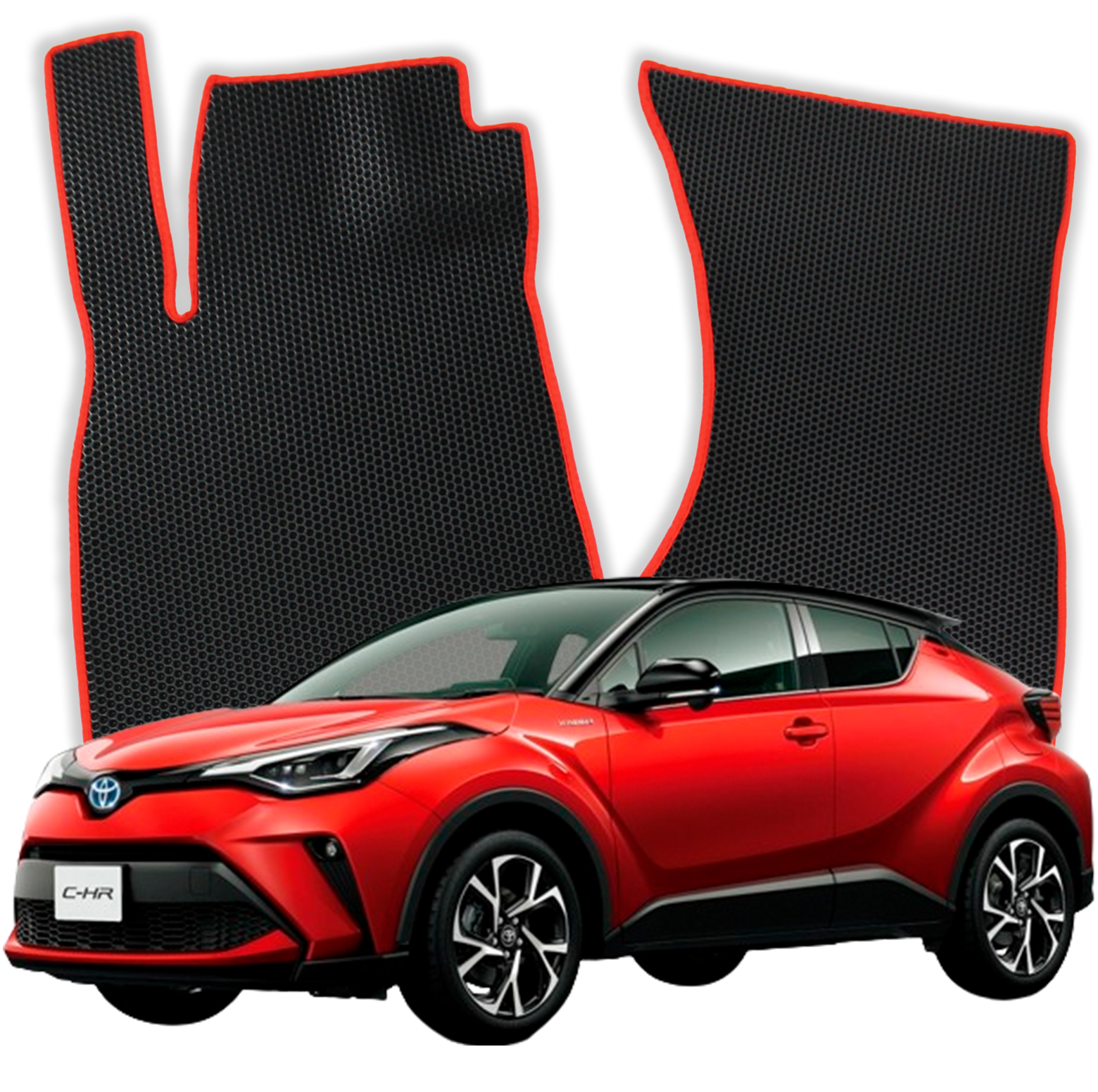 OMEVO EVA Fußmatten für Toyota C-HR 1 gen SUV (2016-2023)