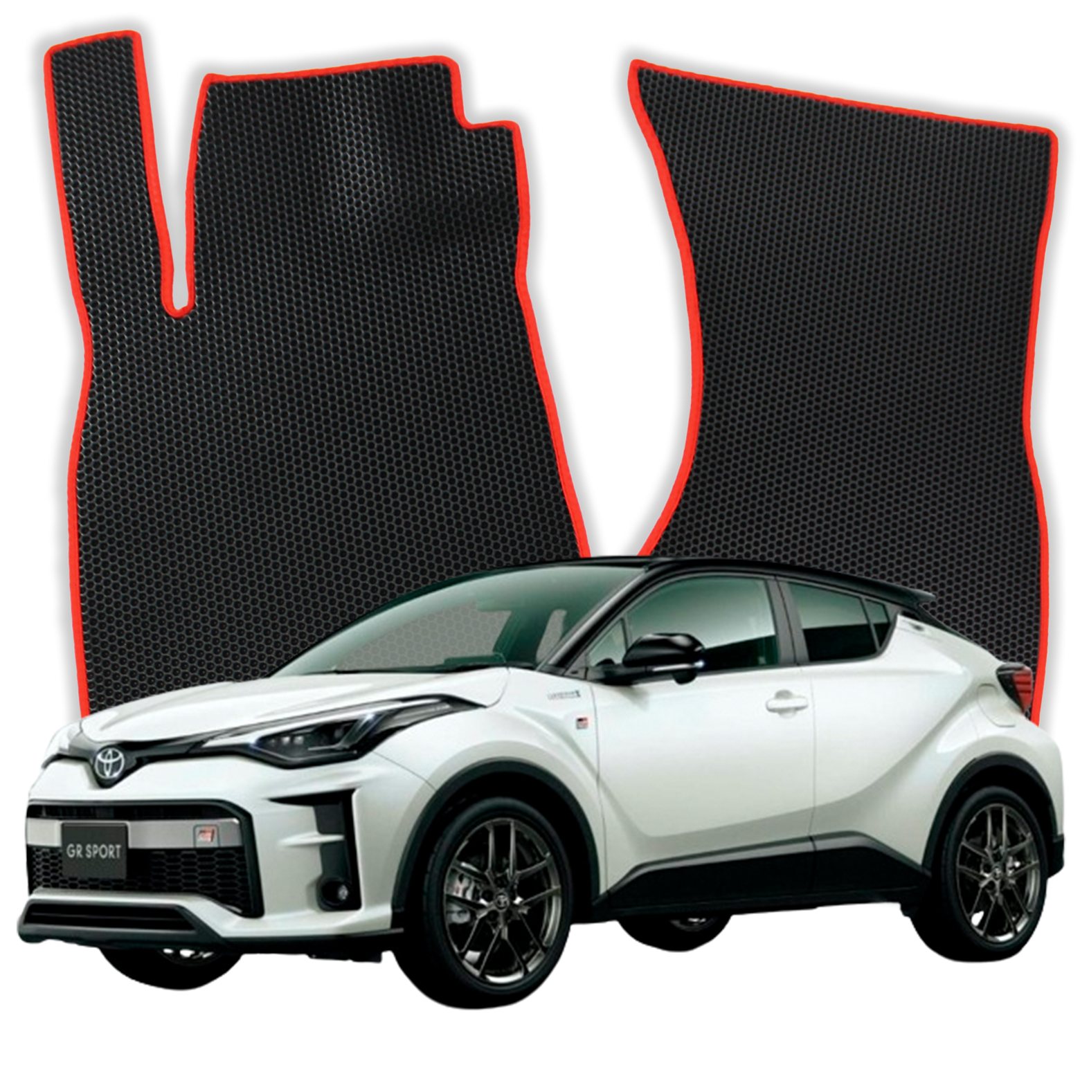 OMEVO EVA Fußmatten für Toyota C-HR GR Sport 1 gen SUV (2016-2023)