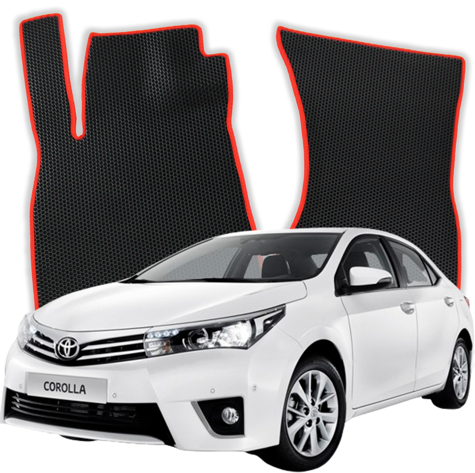 OMEVO EVA Fußmatten für Toyota Corolla E160 11 gen Limousine (2012-2018)