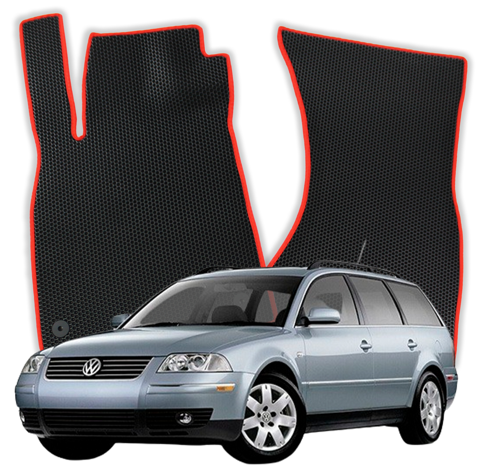 OMEVO EVA Fußmatten für Volkswagen Passat B5 5 gen Kombi (1996-2005)