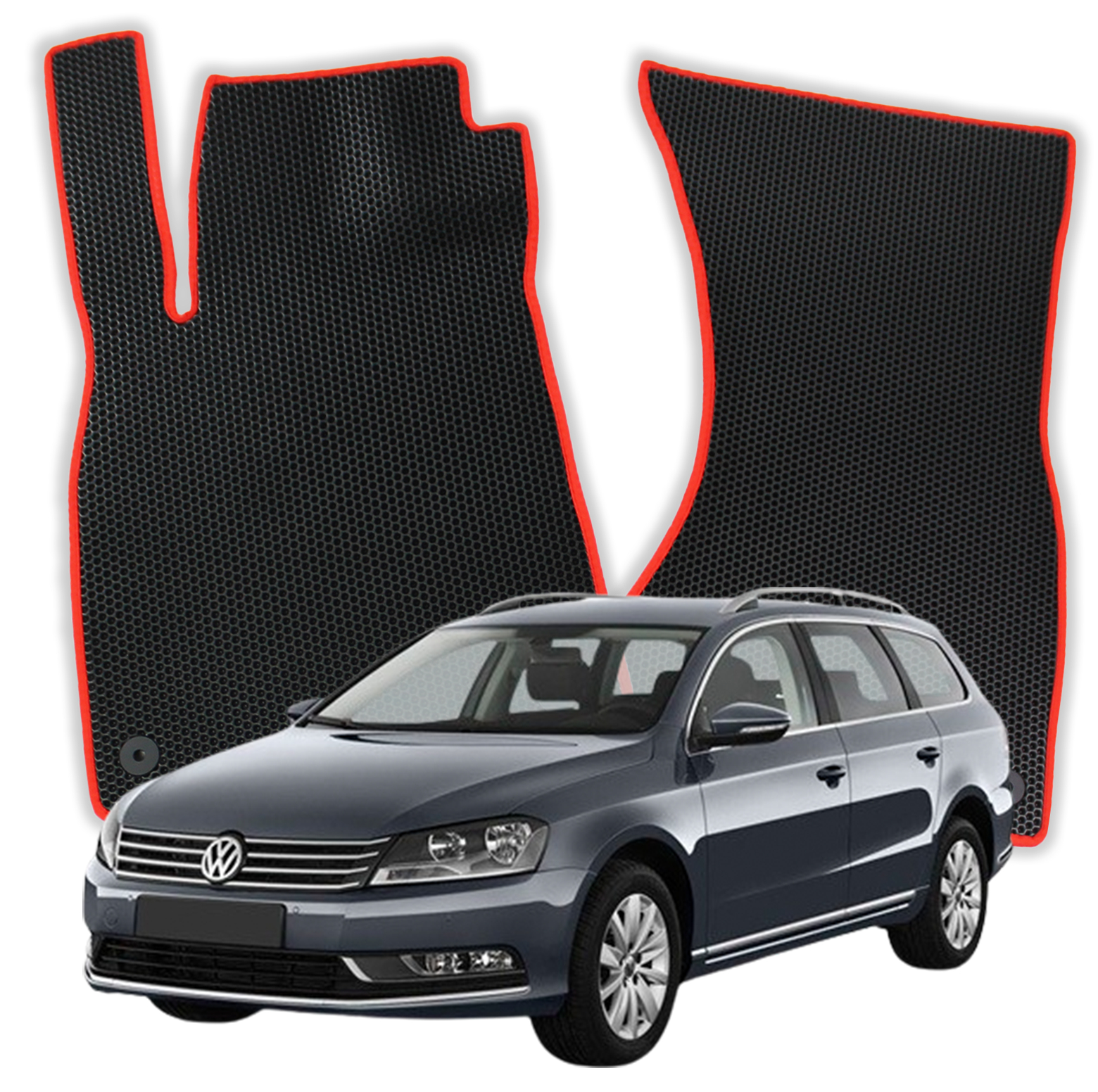 OMEVO EVA Fußmatten für Volkswagen Passat B7 7 gen Kombi (2010-2015)