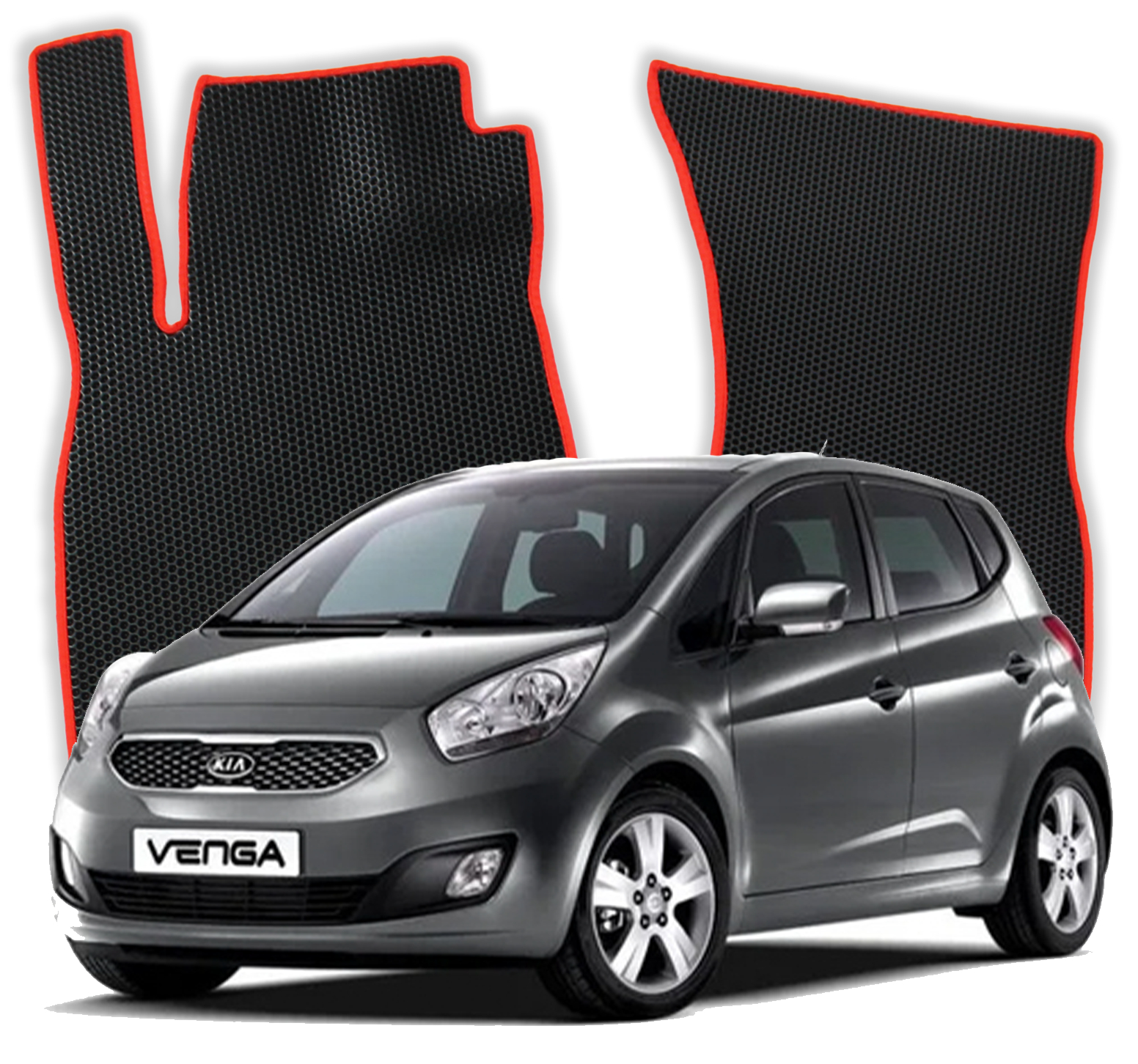OMEVO EVA Fußmatten für Kia Venga YN 1 gen Kompakt 5 Türen (2009-2019)