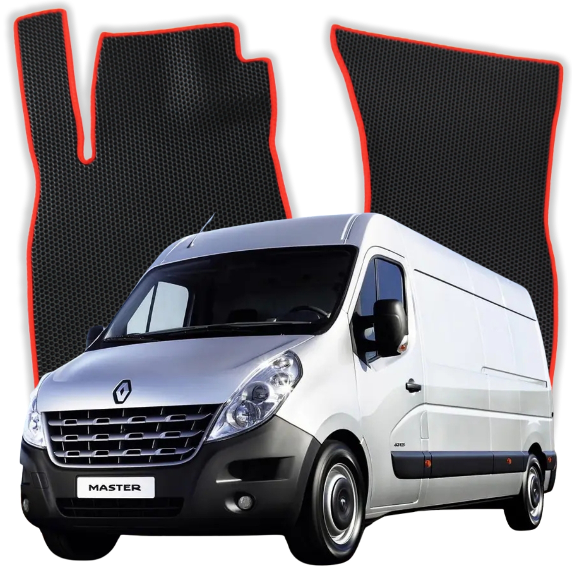 OMEVO EVA Fußmatten für Renault Master 3-Sitzer 3 gen Van 4 Türer (2010-2024)