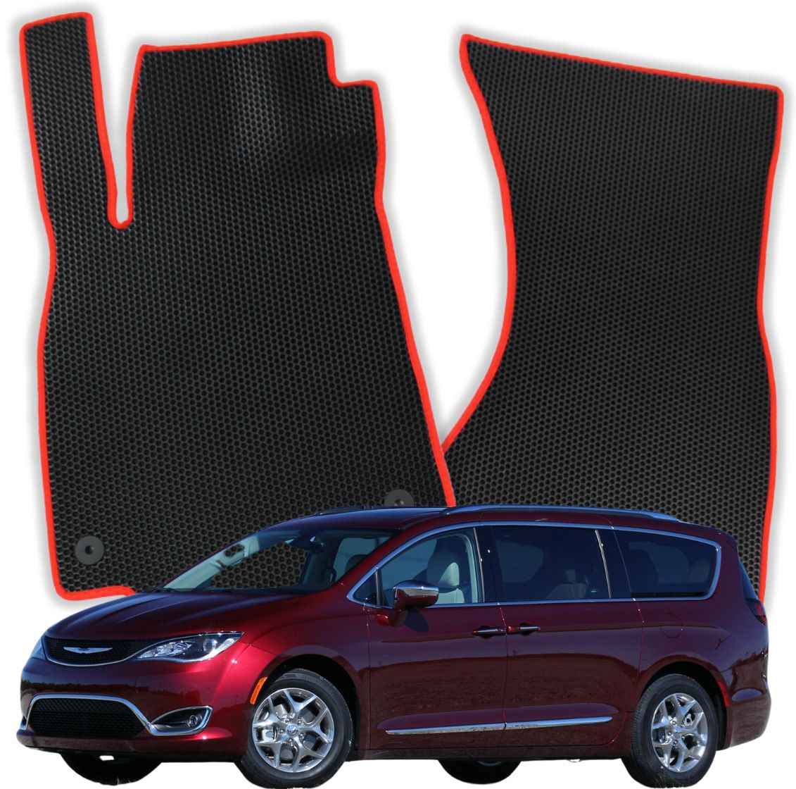 OMEVO EVA Fußmatten für Chrysler Pacifica Limited 7-Sitzer 1 gen Minivan (2017-2023)