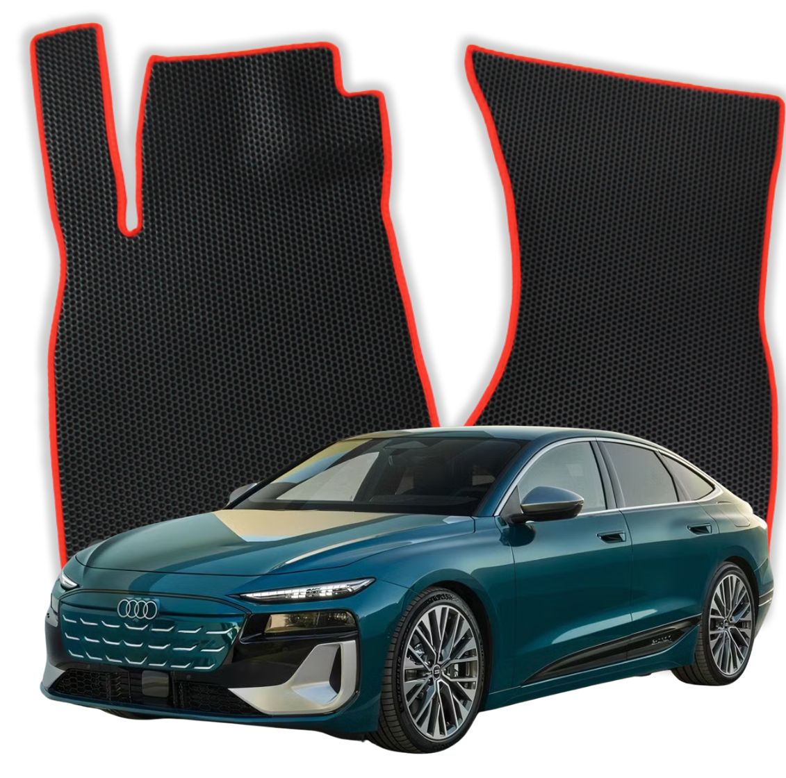 OMEVO EVA Fußmatten für Audi A6 e-tron Sportback Performance 1 gen Liftback (2024-2025)