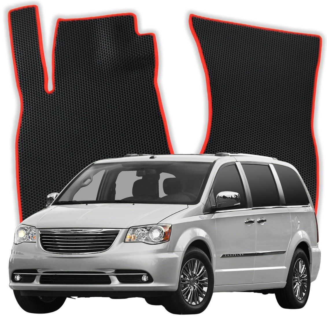 OMEVO EVA Fußmatten für Chrysler Town & Country Touring 5 gen Minivan (2007-2016)