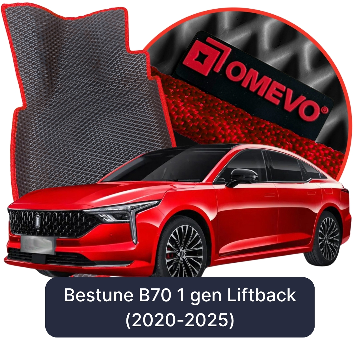 OMEVO 5D Pro EVA Fußmatten für Bestune B70 1 gen Liftback (2020-2025)