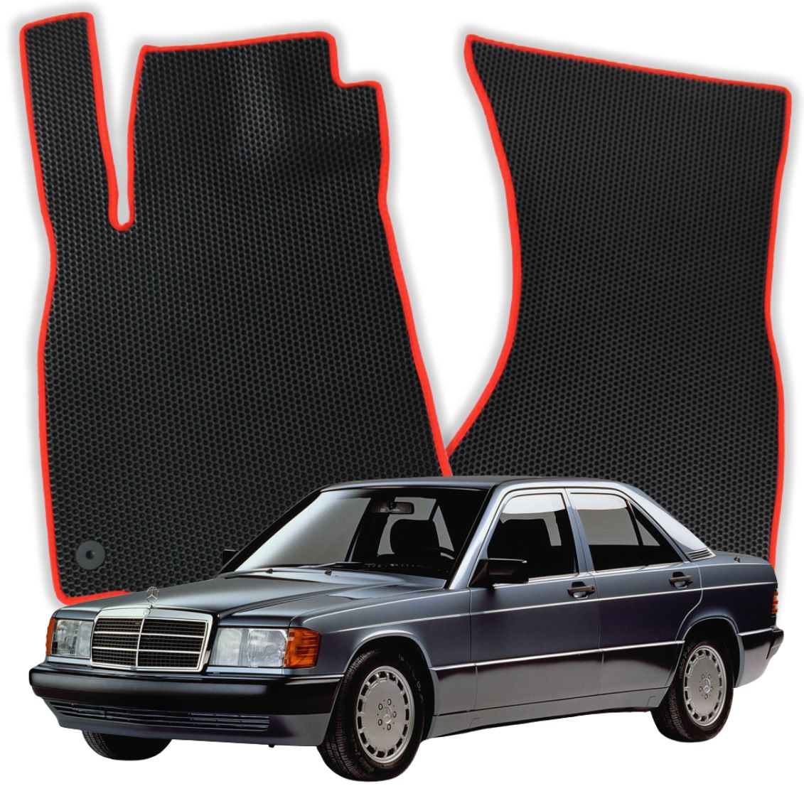 OMEVO EVA Fußmatten für Mercedes-Benz 190 W201 Limousine (1982-1993)